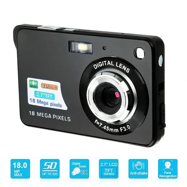 camcorders 2.7 inch micro digital camera hd tft lcd display video 18mp 720p 8x zoom anti-shake camcorder cmos cam for trip home
camcorders 2.7 inch micro digital camera hd tft lcd display video 18mp 720p 8x zoom anti-shake camcorder cmos cam for trip home