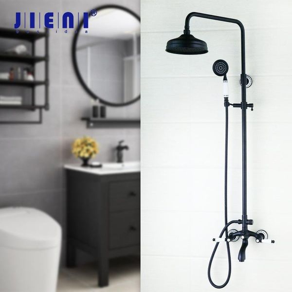 black bathroom swivel round 8 inch rainfall shower head heldhead oil rubbed bronze faucet set bathtub mixer tap sets
black bathroom swivel round 8 inch rainfall shower head heldhead oil rubbed bronze faucet set bathtub mixer tap sets