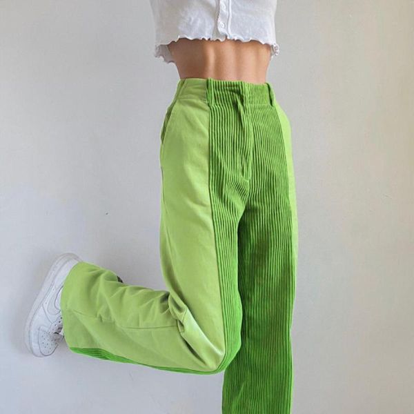 women's pants & capris women fashion street style corduroy patchwork high waist leisure slacks, Black;white
women's pants & capris women fashion street style corduroy patchwork high waist leisure slacks, Black;white