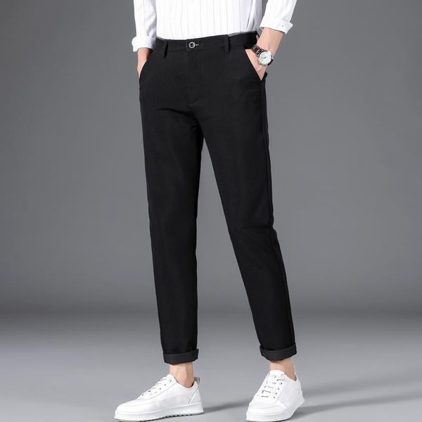 men's suits & blazers summer slim leg trousers straight suit for men, White;black
men's suits & blazers summer slim leg trousers straight suit for men, White;black