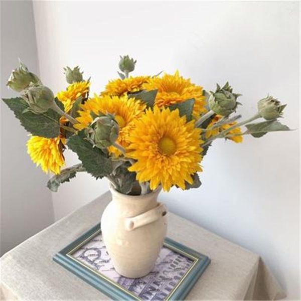 decorative flowers & wreaths 2 heads melaleuca sunflower double-petaled simulation flower silk wedding party decoration wholesale
decorative flowers & wreaths 2 heads melaleuca sunflower double-petaled simulation flower silk wedding party decoration wholesale