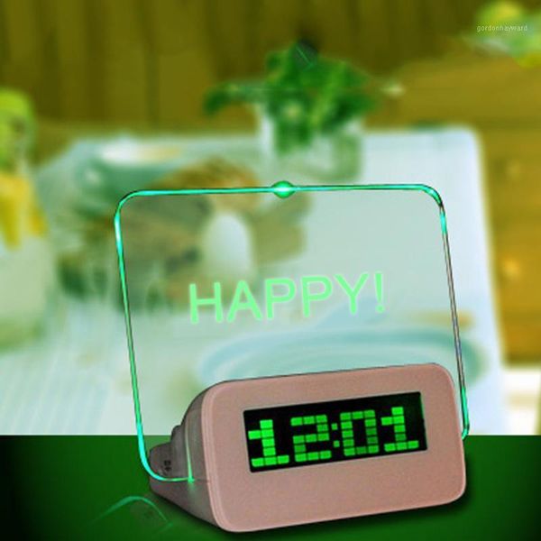 message board digital alarm clock lcd electronic large screen romantic fluorescent light mute wristwatches, Slivery;brown
message board digital alarm clock lcd electronic large screen romantic fluorescent light mute wristwatches, Slivery;brown