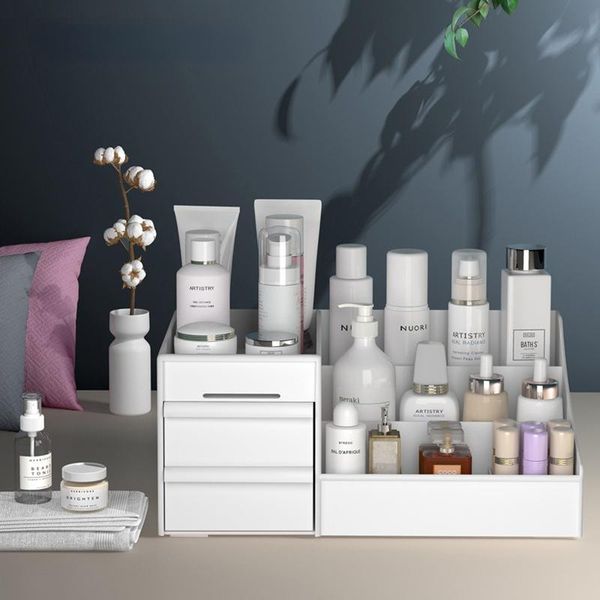 storage bags cosmetic makeup organizer with drawers, plastic bathroom skincare box brush lipstick holder organizers
storage bags cosmetic makeup organizer with drawers, plastic bathroom skincare box brush lipstick holder organizers