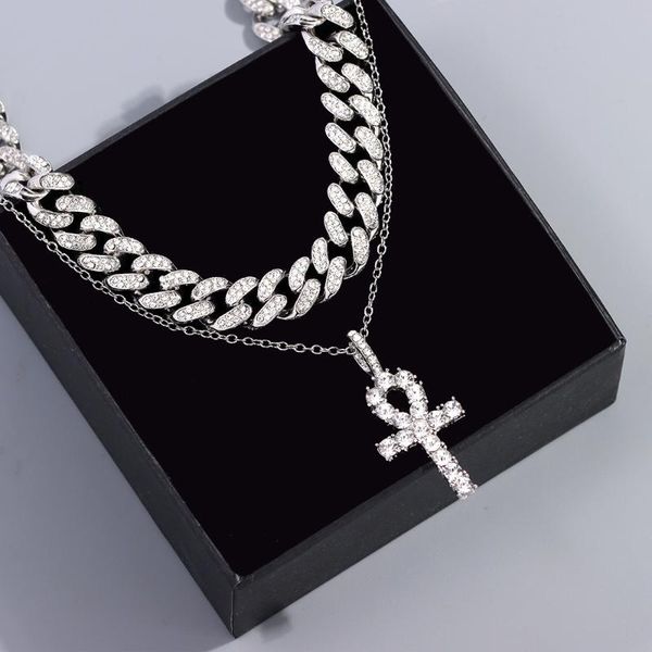pendant necklaces punk vintage crystal cross cuban chain for women multilayer gold silver color rhinestone choker necklace jewelry gifts
pendant necklaces punk vintage crystal cross cuban chain for women multilayer gold silver color rhinestone choker necklace jewelry gifts