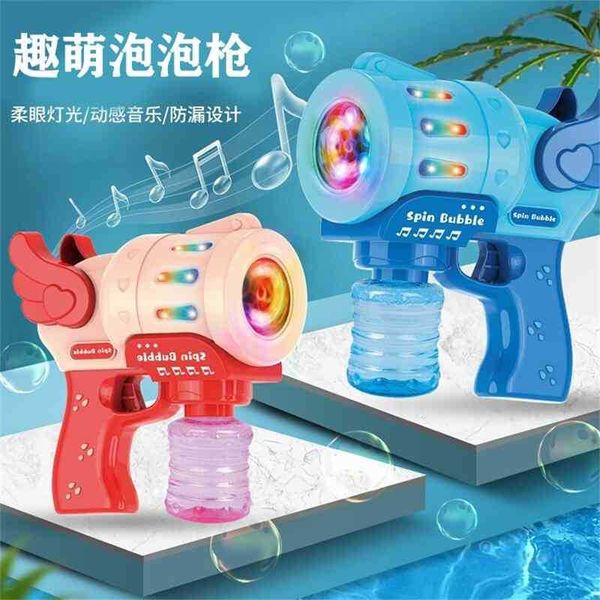 tiktok electric five hole bubble gun, children's automatic bubble machine, light cartoon, girl heart trembling sound, same toy.
tiktok electric five hole bubble gun, children's automatic bubble machine, light cartoon, girl heart trembling sound, same toy.