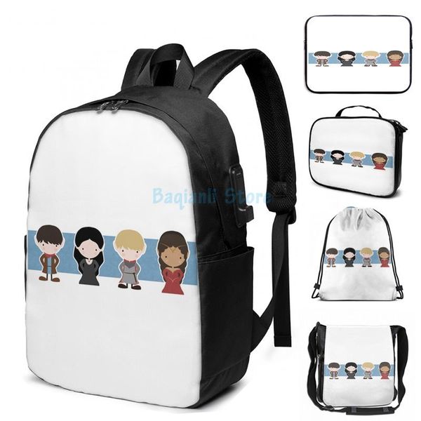 graphic print merlin, morgana, arthur, guinevere, chibi merlin usb charge backpack men school bags women bag travel laptop
graphic print merlin, morgana, arthur, guinevere, chibi merlin usb charge backpack men school bags women bag travel laptop