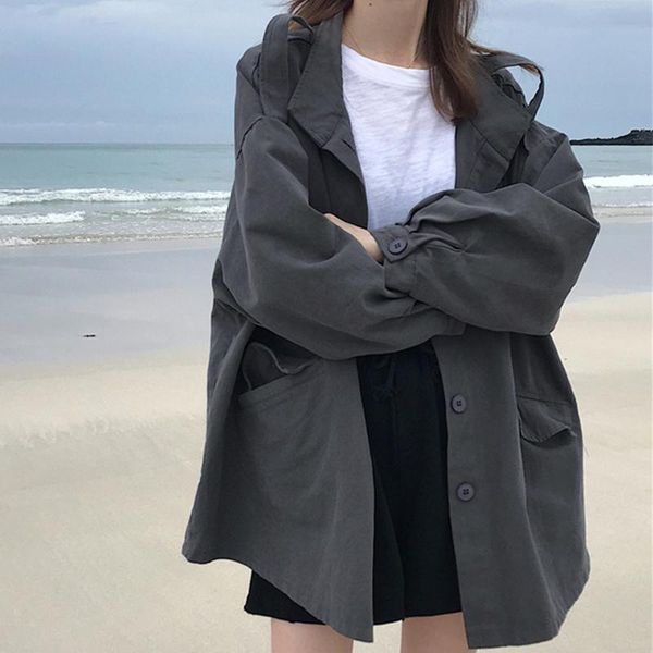 women jacket loose casual long sleeve kpop vintage harajuku korean style drop streetwear fashion slim coats clothes women's jackets, Black;brown
women jacket loose casual long sleeve kpop vintage harajuku korean style drop streetwear fashion slim coats clothes women's jackets, Black;brown