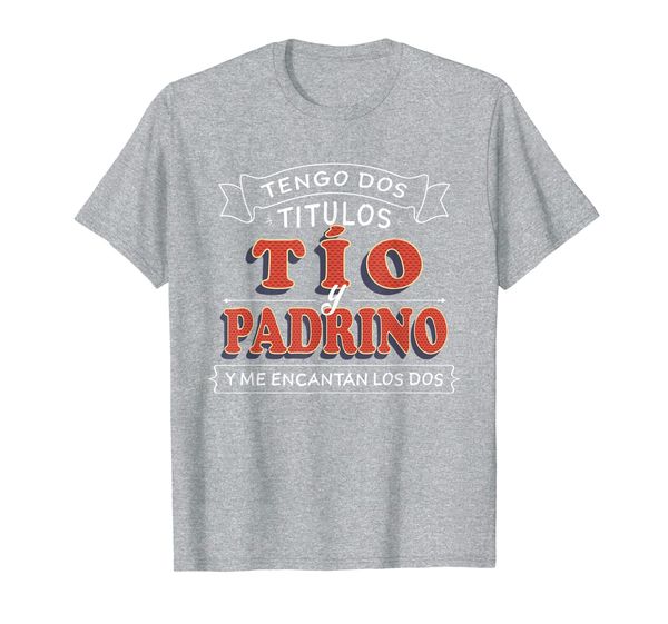 mens tengo dos titulos tio y padrino camisa para dia del padre t-shirt, White;black
mens tengo dos titulos tio y padrino camisa para dia del padre t-shirt, White;black