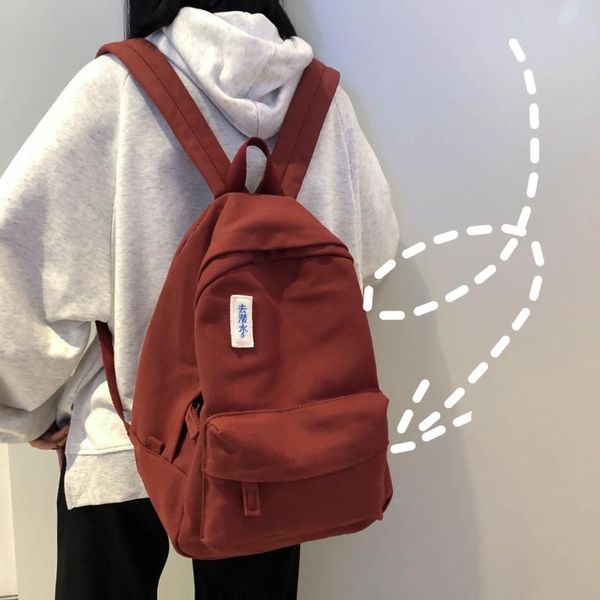 backpack women preppy school bags for teenagers female canvas travel japanese style lapbagpack back pack red
backpack women preppy school bags for teenagers female canvas travel japanese style lapbagpack back pack red