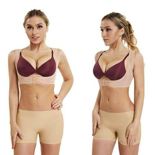 women's shapers women back brace shoulder support belt vest bra hunchback posture corrector adjustable sports fitness, Black;white
women's shapers women back brace shoulder support belt vest bra hunchback posture corrector adjustable sports fitness, Black;white
