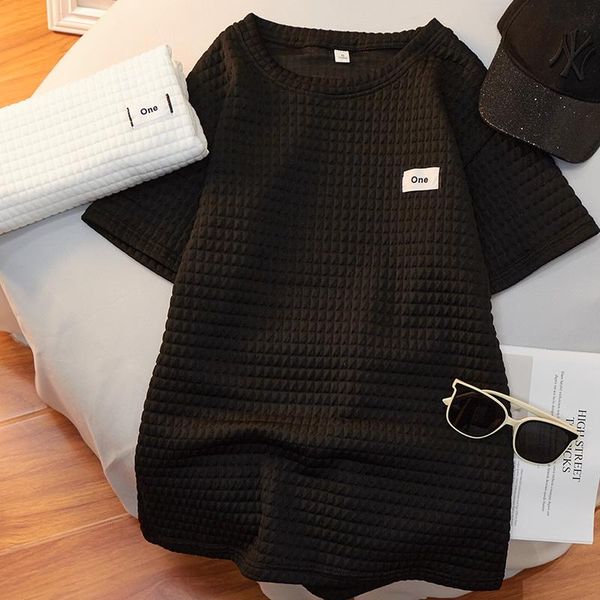 women's t-shirt spring/summer 2021 black waffle korean edition harajuku alphabetical short sleeve top, White
women's t-shirt spring/summer 2021 black waffle korean edition harajuku alphabetical short sleeve top, White