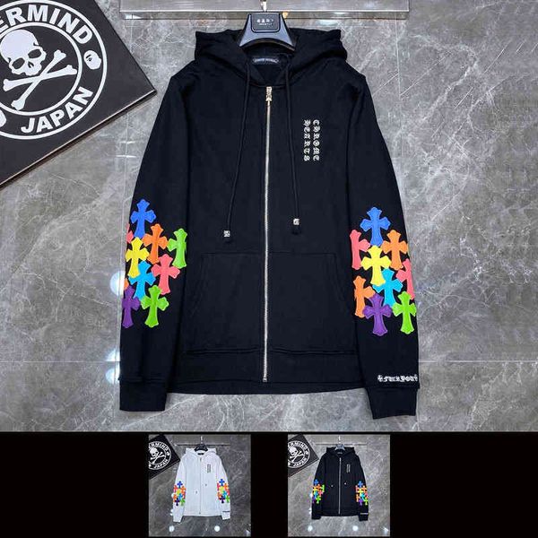 street tide ch crowe's heart cross new leisure hip hop high street zipper cardigan sweater 8149, Black
street tide ch crowe's heart cross new leisure hip hop high street zipper cardigan sweater 8149, Black