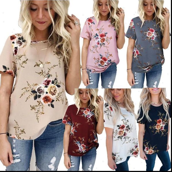 summer casual stylish floral womens shirts print short sleeve o neck fashion s l xl xxl xxxl, White
summer casual stylish floral womens shirts print short sleeve o neck fashion s l xl xxl xxxl, White