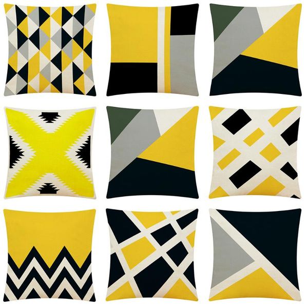 pillow case black and yellow series geometric cases home decor cushion cover for office sofa car throw 45x45cm
pillow case black and yellow series geometric cases home decor cushion cover for office sofa car throw 45x45cm