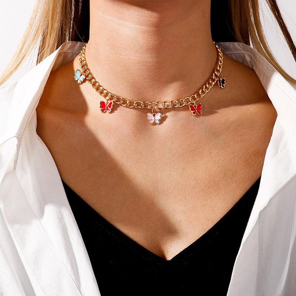pendant necklaces korean handmade cute rainbow butterfly choker necklace for women girls gold color clavicle collar trendy jewelry, Silver
pendant necklaces korean handmade cute rainbow butterfly choker necklace for women girls gold color clavicle collar trendy jewelry, Silver