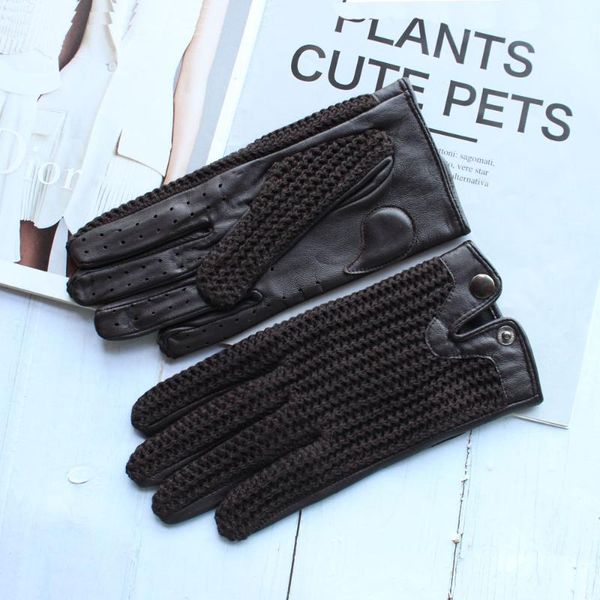 five fingers gloves ladies sheepskin non-slip touch screen unlined knitted breathable fashionable driving riding motorcycle leather, Blue;gray
five fingers gloves ladies sheepskin non-slip touch screen unlined knitted breathable fashionable driving riding motorcycle leather, Blue;gray