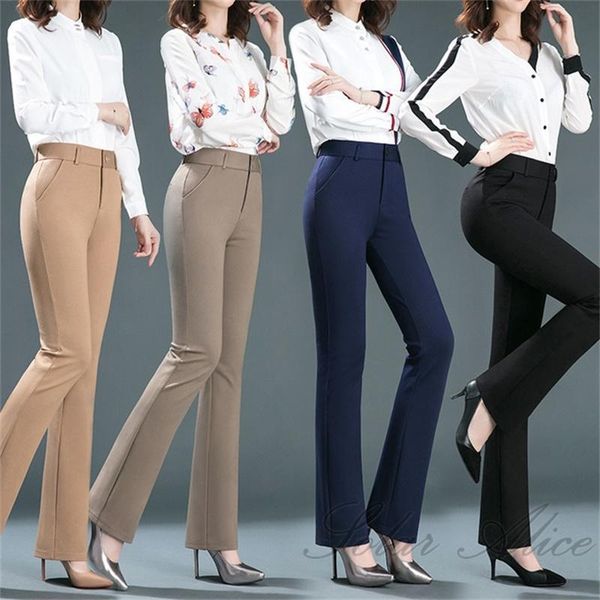 women's pants & capris 2021 spring and autumn micro flared casual high waist plus size slim young middle-aged, Black;white
women's pants & capris 2021 spring and autumn micro flared casual high waist plus size slim young middle-aged, Black;white