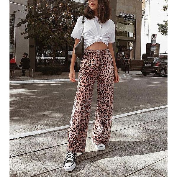 women's pants & capris 2021 leopard wide leg pant women y2k fashion long autumn high waist pantalon casual loose straight trouser overs, Black;white
women's pants & capris 2021 leopard wide leg pant women y2k fashion long autumn high waist pantalon casual loose straight trouser overs, Black;white