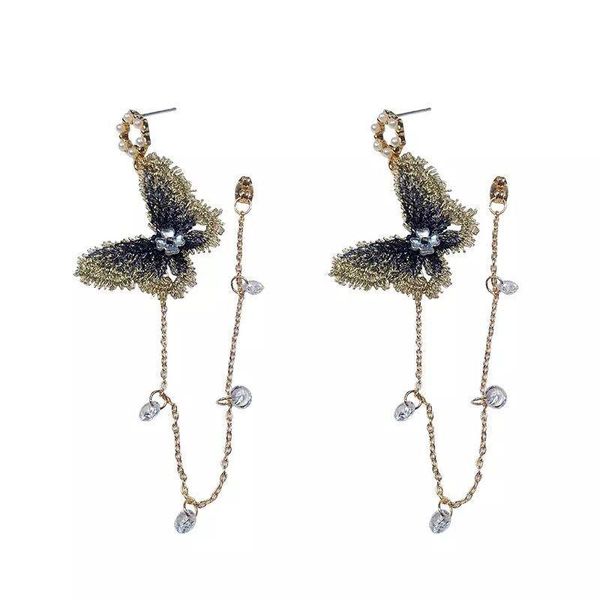 dangle & chandelier korean black butterfly tassel earrings ladies fashion golden chains rhinestone drop brinco femme z5e427, Silver
dangle & chandelier korean black butterfly tassel earrings ladies fashion golden chains rhinestone drop brinco femme z5e427, Silver