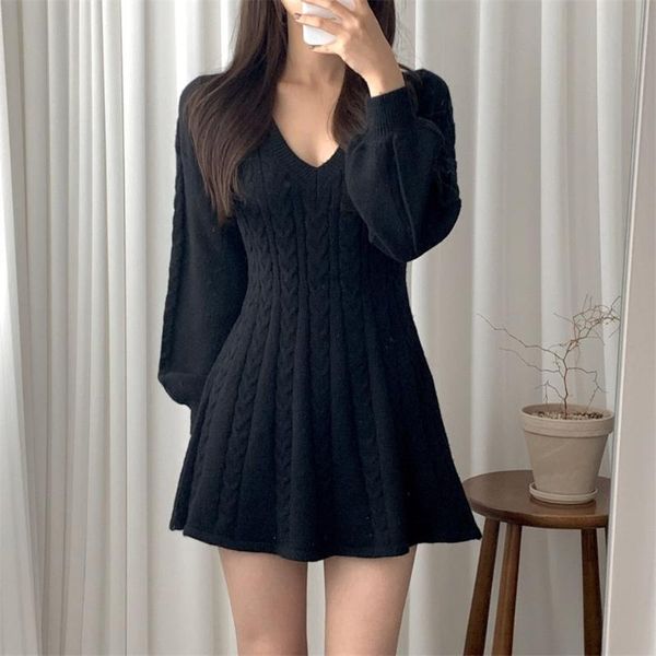 casual dresses women's dress slim-fit knitted sweater mini close waist lantern sleeve v-neck womens autumn party elegant, Black;gray
casual dresses women's dress slim-fit knitted sweater mini close waist lantern sleeve v-neck womens autumn party elegant, Black;gray