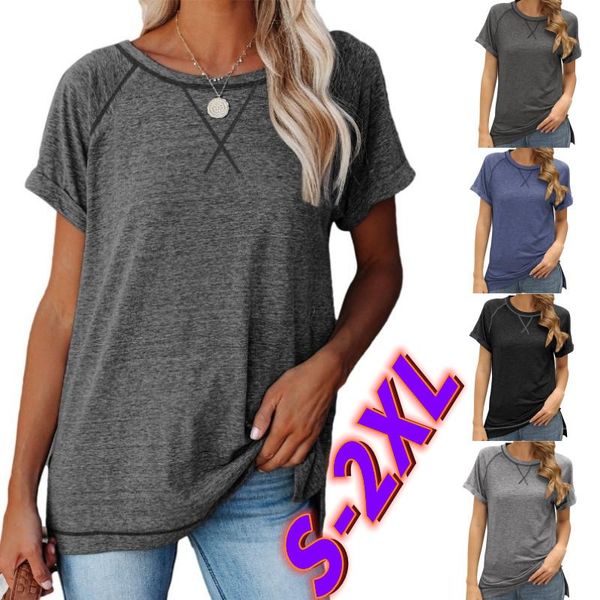 women's t-shirt loose womens shirts short sleeve round collar summer casual solid color cotton fashion classic, White
women's t-shirt loose womens shirts short sleeve round collar summer casual solid color cotton fashion classic, White