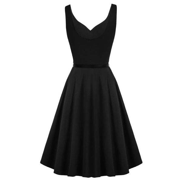 women v-neck dress with belt sleeveless u-back flared a-line cotton hidden zipper in the left side casual dresses, Black;gray
women v-neck dress with belt sleeveless u-back flared a-line cotton hidden zipper in the left side casual dresses, Black;gray