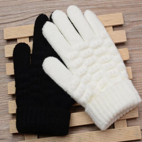 children's mittens children winter warm gloves knitted stretch baby solid color kids girls boys full finger, White
children's mittens children winter warm gloves knitted stretch baby solid color kids girls boys full finger, White