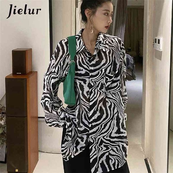 spring women's shirt fashion turn-down collar long sleeve zebra striped blouses woman shirts chic blusa s-l 210426, White
spring women's shirt fashion turn-down collar long sleeve zebra striped blouses woman shirts chic blusa s-l 210426, White