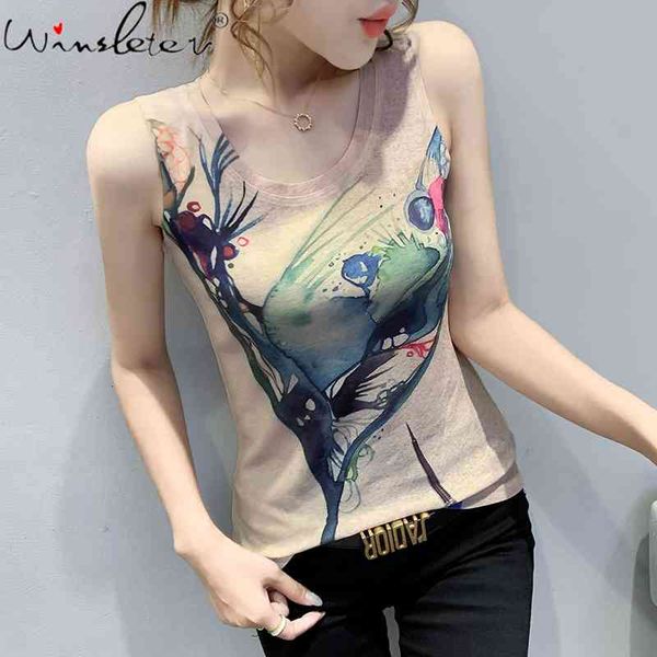 women's tanks & camis summer european clothes vest fashion o-neck print graffiti women sleeveless bottoming shirt all ma, White
women's tanks & camis summer european clothes vest fashion o-neck print graffiti women sleeveless bottoming shirt all ma, White