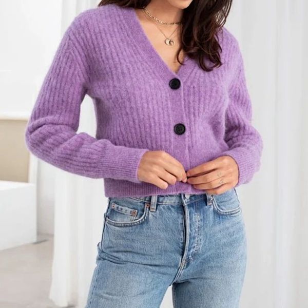 sweater spring and autumn style v-neck long-sleeved single-breasted solid color cardigan fashion all-match knitted women wo7d, White;black
sweater spring and autumn style v-neck long-sleeved single-breasted solid color cardigan fashion all-match knitted women wo7d, White;black