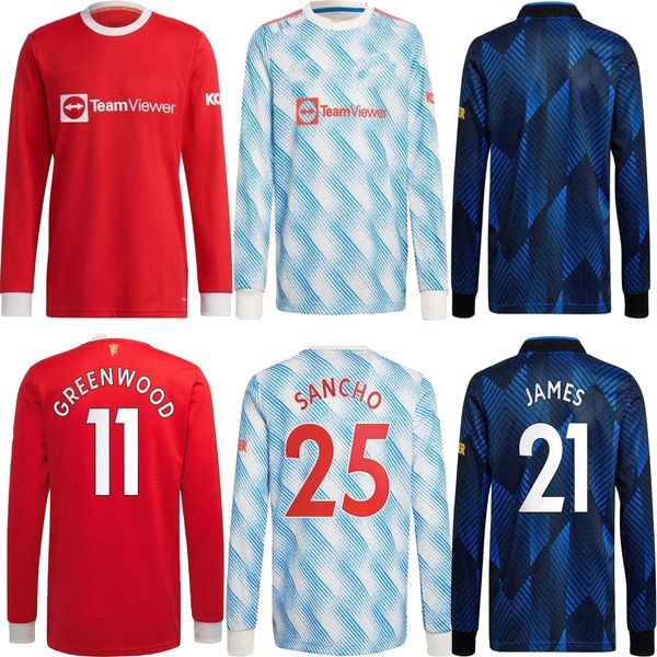 21 22 long sleeve sancho soccer jerseys home away 2021 2022 ronaldo greenwood #18 b.fernandes men football shirt #10 rashford pogba uniform+, Black;yellow
21 22 long sleeve sancho soccer jerseys home away 2021 2022 ronaldo greenwood #18 b.fernandes men football shirt #10 rashford pogba uniform+, Black;yellow