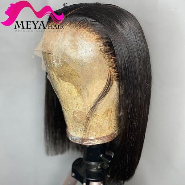 meya straight 4x4 lace closure wig front human hair with baby short bob frontal 180 density full1, Black;brown
meya straight 4x4 lace closure wig front human hair with baby short bob frontal 180 density full1, Black;brown