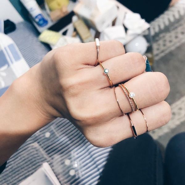 cluster rings 1pc thin minimalism promotion gold plate stainless steel rose color anti-allergy smooth wedding ring woman man jewelry, Golden;silver
cluster rings 1pc thin minimalism promotion gold plate stainless steel rose color anti-allergy smooth wedding ring woman man jewelry, Golden;silver