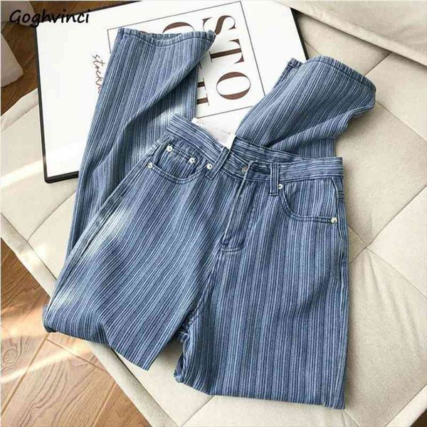 women jeans stripe high waist full length vintage baggy straight korean style leisure elegant all-match fashion chic simple, Blue
women jeans stripe high waist full length vintage baggy straight korean style leisure elegant all-match fashion chic simple, Blue