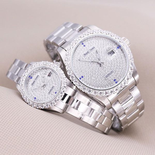 wristwatches prong setting women's watch men's fine couple's hours stainless steel bracelet clock full crystal gift royal cro, Slivery;brown
wristwatches prong setting women's watch men's fine couple's hours stainless steel bracelet clock full crystal gift royal cro, Slivery;brown