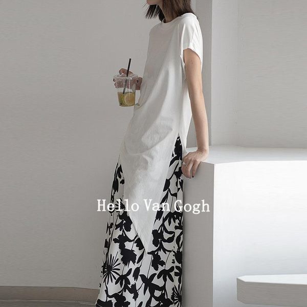women's t-shirt vanovich korean style cotton wild solid color summer 2021 short-sleeved irregular round collar casual women t shirts, White
women's t-shirt vanovich korean style cotton wild solid color summer 2021 short-sleeved irregular round collar casual women t shirts, White