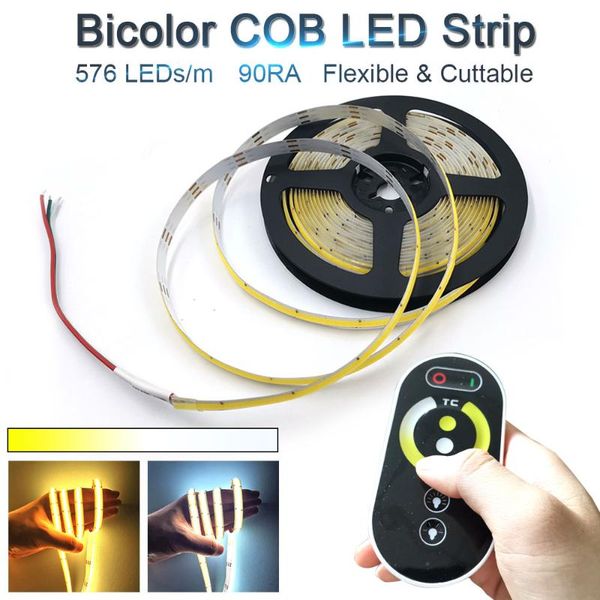 strips bicolor fcob strip 2700-6500k cct dimmable flexible ra90 12v 24v cob led soft bar light tape for home house decoration
strips bicolor fcob strip 2700-6500k cct dimmable flexible ra90 12v 24v cob led soft bar light tape for home house decoration