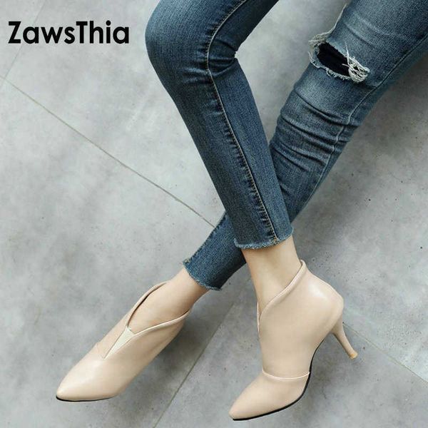 zawsthia winter warm fashion pu pointed toe v cut woman boots thin high heels ankle boots woman shoes big size 44 45 210611, Black
zawsthia winter warm fashion pu pointed toe v cut woman boots thin high heels ankle boots woman shoes big size 44 45 210611, Black