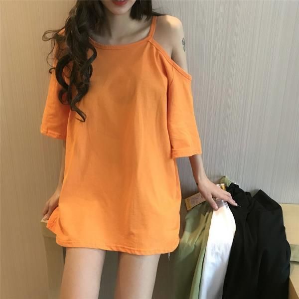women's t-shirt clothes plus size fashion short sleeve korean casual graphic pulovers summer t shirt backless midi, White
women's t-shirt clothes plus size fashion short sleeve korean casual graphic pulovers summer t shirt backless midi, White