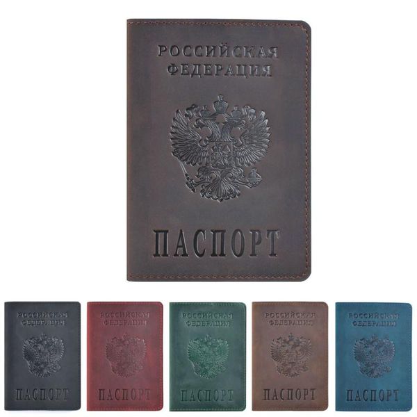 card holders retro russian passport holder genuine leathertravel wallet cover case for men & women, Brown;gray
card holders retro russian passport holder genuine leathertravel wallet cover case for men & women, Brown;gray