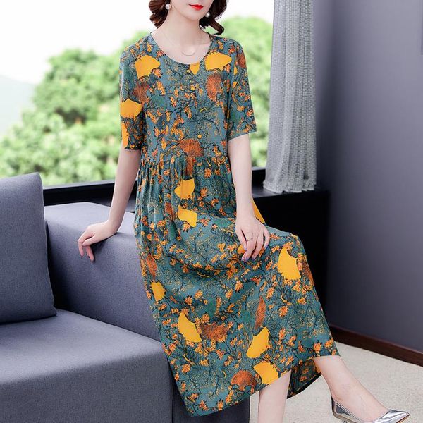 casual dresses women floral mulberry silk loose midi dress 2021 summer vintage 4xl plus size print elegant bodycon party vestidos, Black;gray
casual dresses women floral mulberry silk loose midi dress 2021 summer vintage 4xl plus size print elegant bodycon party vestidos, Black;gray