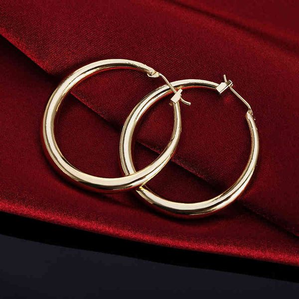 925 sterling silver 3.5cm round earrings 18k gold plated fashion jewelry wedding christmas gift, Golden;silver
925 sterling silver 3.5cm round earrings 18k gold plated fashion jewelry wedding christmas gift, Golden;silver