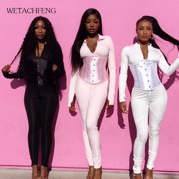 autunm white long jumpsuit+bandage corset one piece outfits bodycon bodysuit fitness stretchy romper women clothes women's jumpsuits &, Black;white
autunm white long jumpsuit+bandage corset one piece outfits bodycon bodysuit fitness stretchy romper women clothes women's jumpsuits &, Black;white