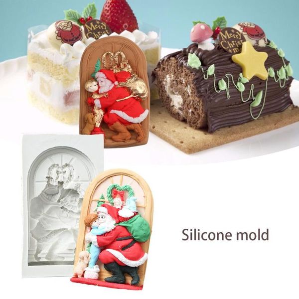 baking moulds christmas santa claus mould theme silicone mold chocolate fondant cake household too
baking moulds christmas santa claus mould theme silicone mold chocolate fondant cake household too