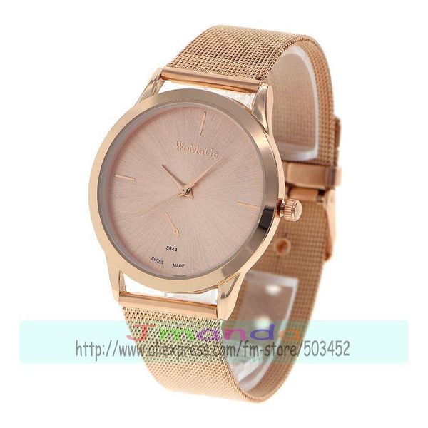 wristwatches 100pcs/lot womage-8844 arrival womage watch mesh strap alloy fashion simple dial wristwatch wholesale hour, Slivery;brown
wristwatches 100pcs/lot womage-8844 arrival womage watch mesh strap alloy fashion simple dial wristwatch wholesale hour, Slivery;brown