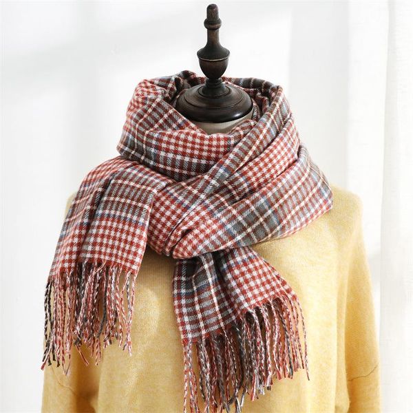 scarves british style plaid autumn winter scarf for women versatile warm imitation cashmere shawl 70*180cm, Blue;gray
scarves british style plaid autumn winter scarf for women versatile warm imitation cashmere shawl 70*180cm, Blue;gray