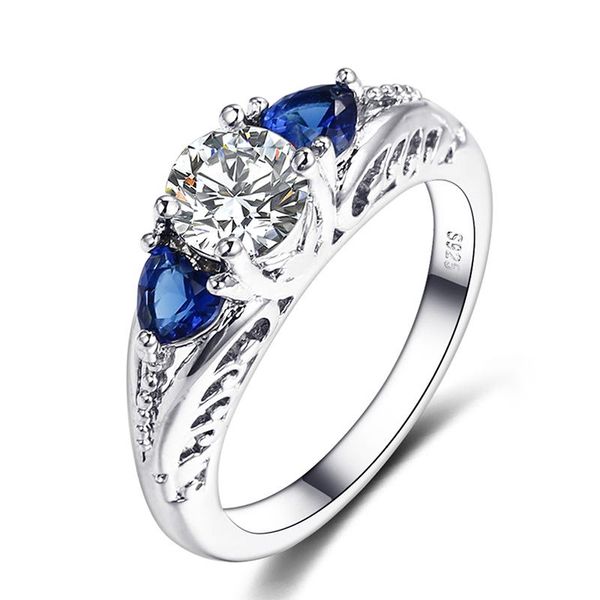 cluster rings luxury classic for women fashion female blue ring jewelry ladies wedding party fine gifts, Golden;silver
cluster rings luxury classic for women fashion female blue ring jewelry ladies wedding party fine gifts, Golden;silver