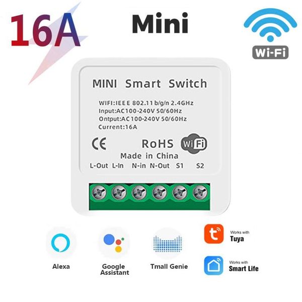 smart home control 16a tuya wifi+bluetooth dual-mode light switch module 1/2 way timer wireless wifi alexa/google assistant
smart home control 16a tuya wifi+bluetooth dual-mode light switch module 1/2 way timer wireless wifi alexa/google assistant
