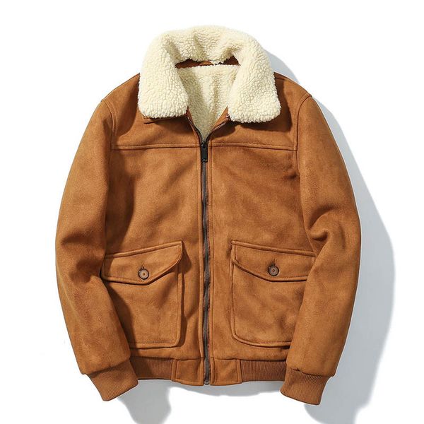 men's jackets mcikkny men winter suede coats with detachable collar warm thermal leather outwear male size m-3xl windbreak 9ds7, Black;brown
men's jackets mcikkny men winter suede coats with detachable collar warm thermal leather outwear male size m-3xl windbreak 9ds7, Black;brown