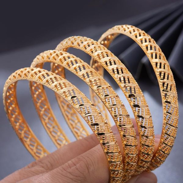 bangle wando 4pcs/lot dubai gold color african bridal wedding bangles for women wife saudi arab bracelet france bijoux, Black
bangle wando 4pcs/lot dubai gold color african bridal wedding bangles for women wife saudi arab bracelet france bijoux, Black
